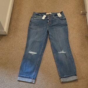 Maurices Distressed Crop Jeans
